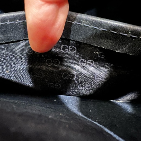 Vintage Authentic Gucci Box Bag Dark Navy Leather - Picture 10 of 15